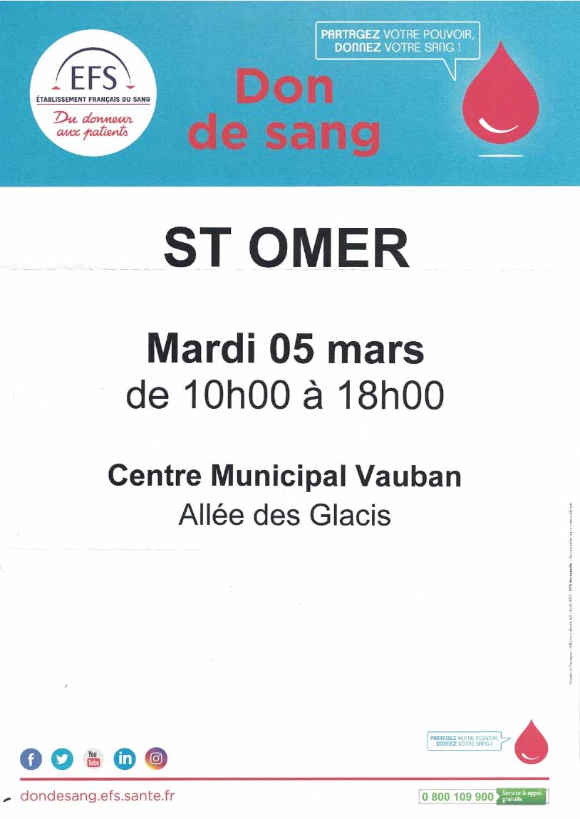 Don de sang saint omer 1