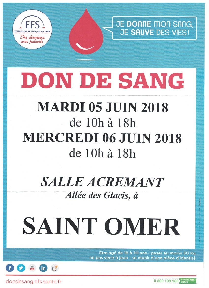 Don de sang st omer