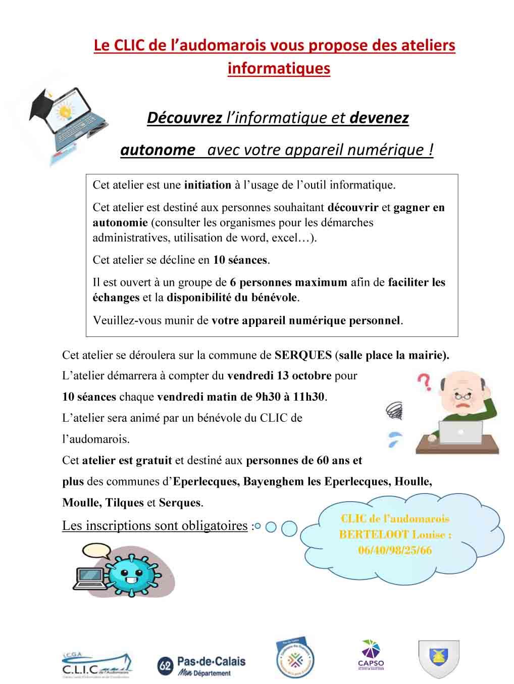 Flyers ateliers informatiques