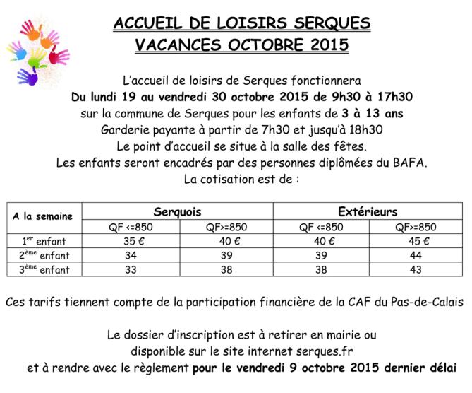 Info alsh serques octobre 2015