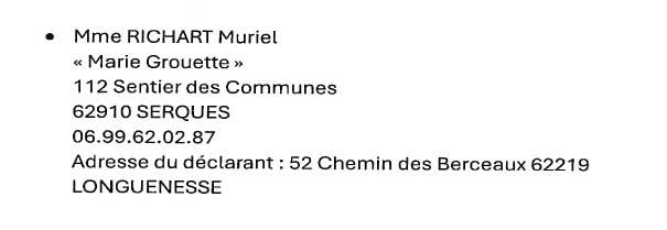 Listing des meubles de tourisme 2