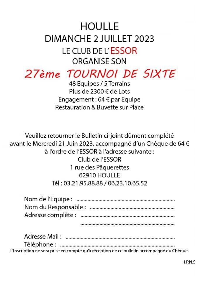 Tournoi sixte 2