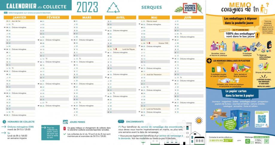 Ve serques calendrier de collecte 2023 1
